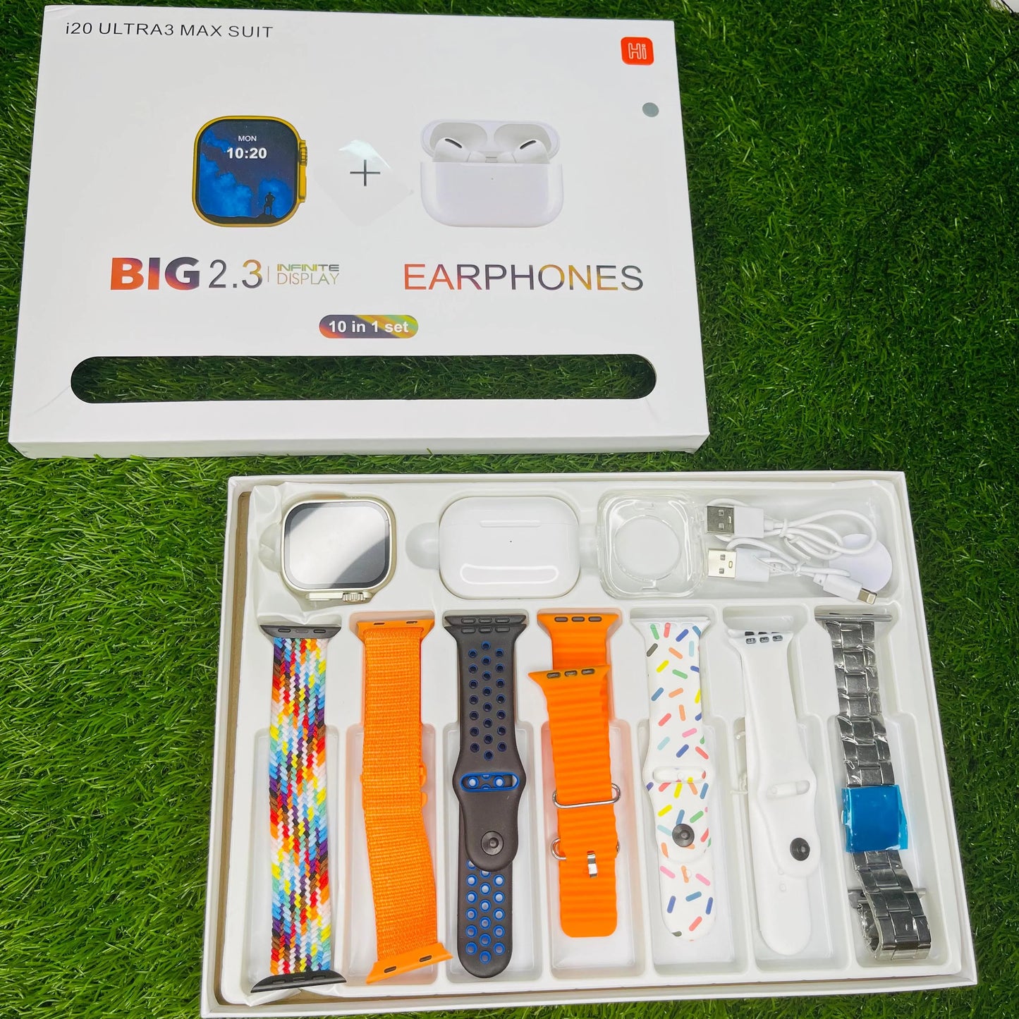 i20 Ultra 3 Max Suit – 10-in-1 Smartwatch Combo - Tech Aura